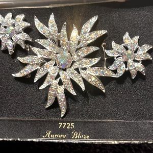 Sarah Coventry aurora blaze brooch set